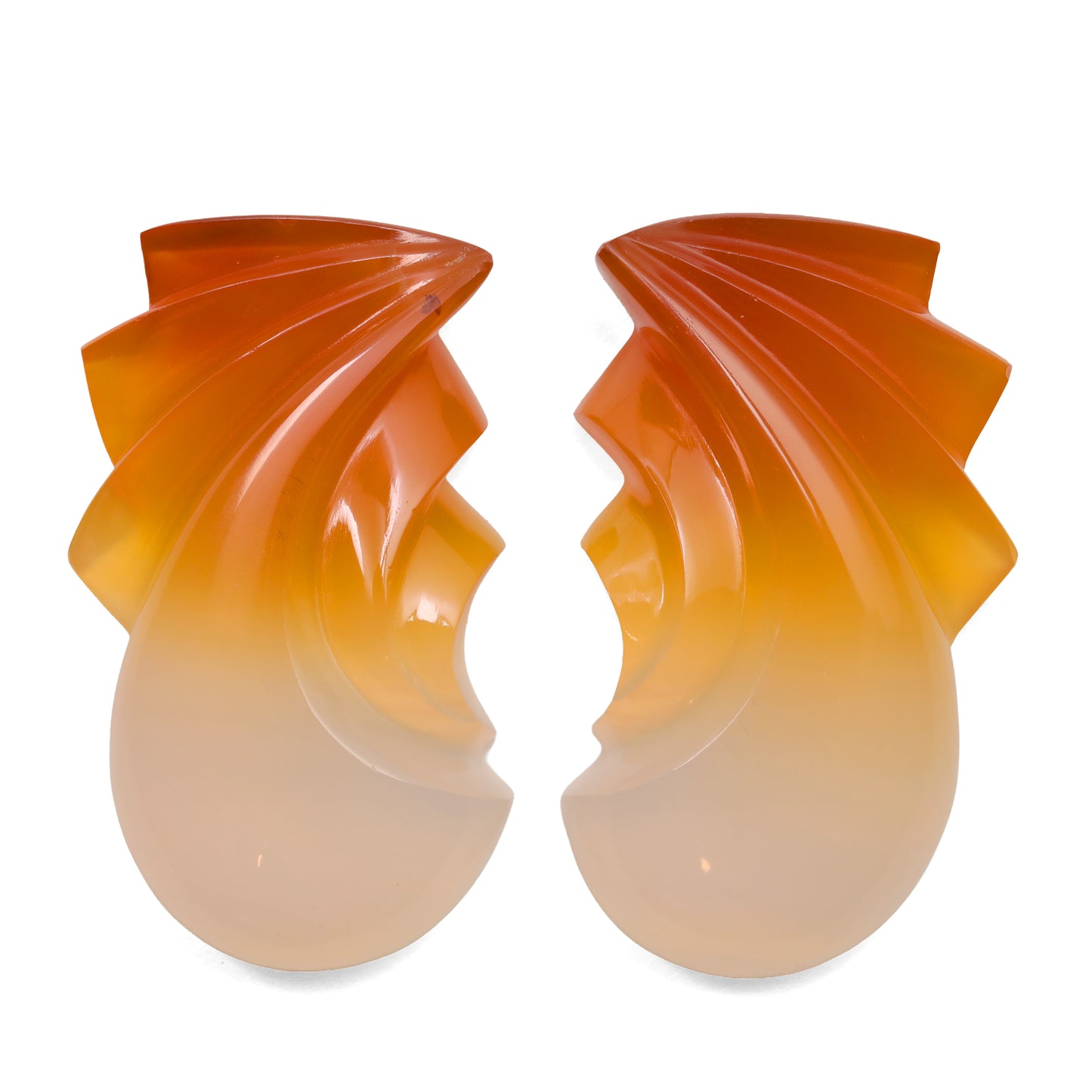 Brazilian Agate Earrings - 40.30cts