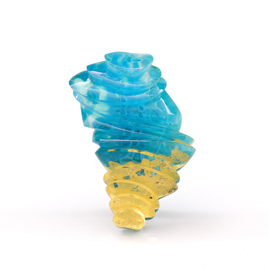 Quartz Topped Gemsilica w/ 24kt Gold Leaf - 36.95cts