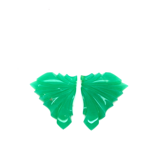 Chrysoprase Earring Set - 41.45cts