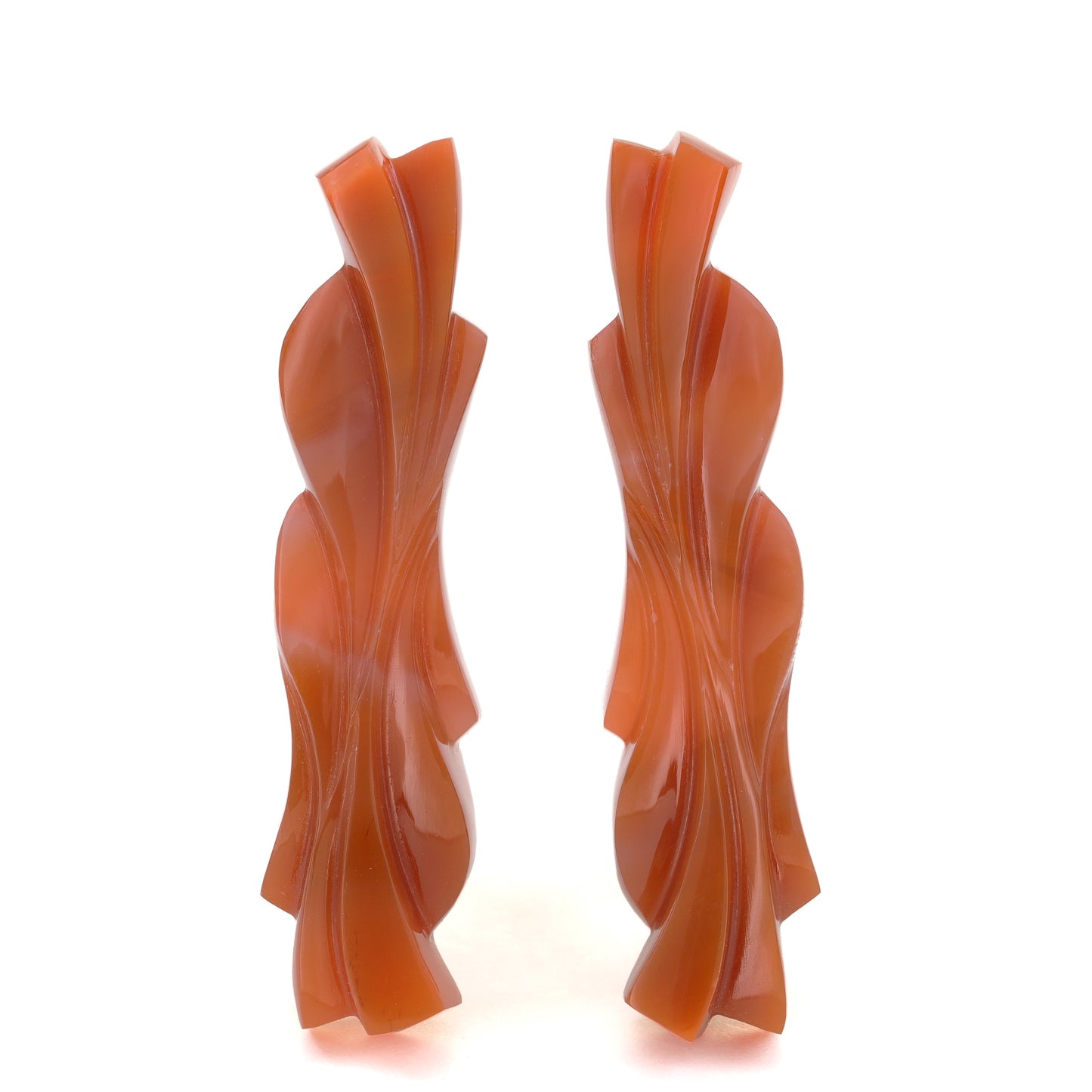 Australian Agate Earrings - 38.00cts