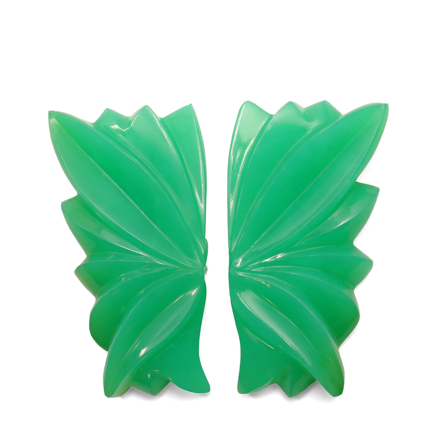 Chrysoprase Earrings - 42.50cts