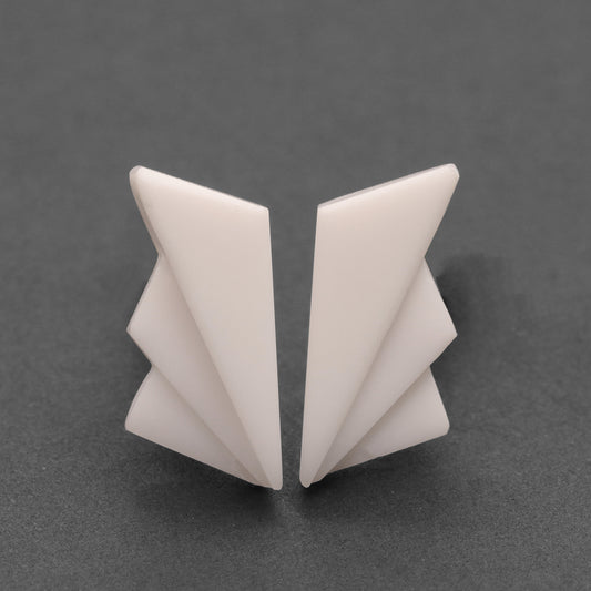 Coconut Agate Earring - 8.45cts