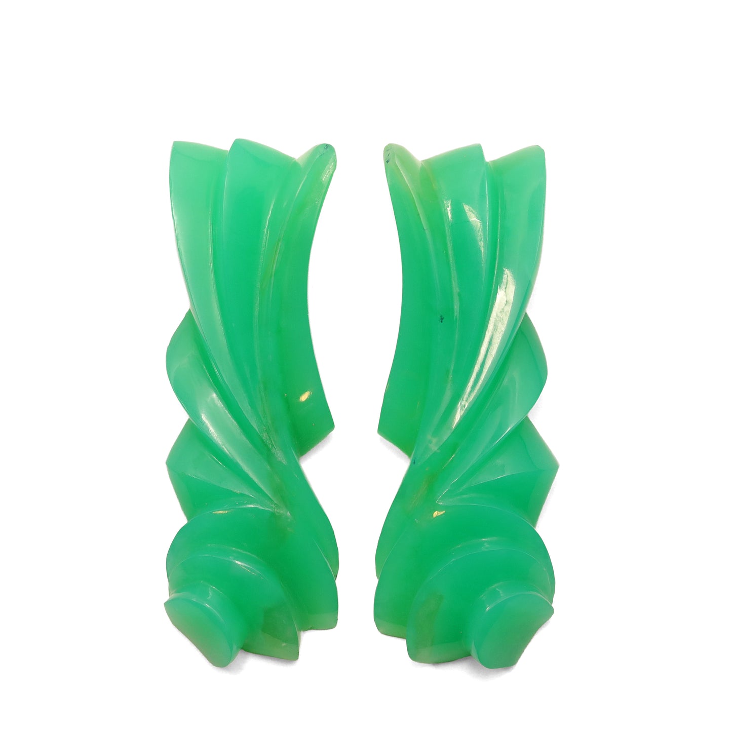 Chrysoprase Earrings - 23.25cts