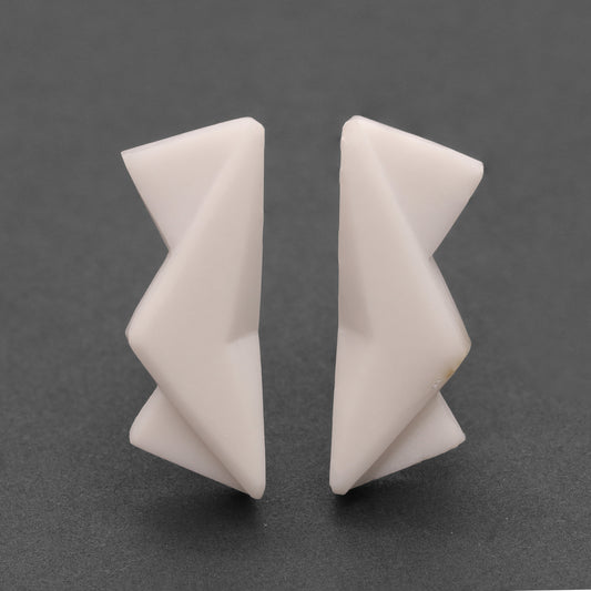 Coconut Agate Earring Pair - 12.35cts